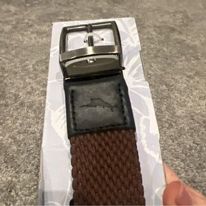 Tommy Bahama Reversible Belt with Silver Buckle